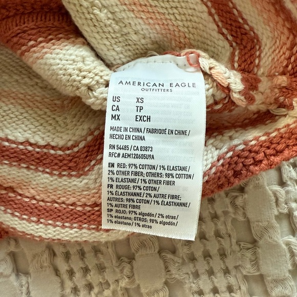 NEW American Eagle Terracotta Knit Top Size‎ XS - Picture 6 of 8